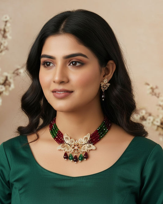 Divinera Aahana Traditional Necklace Set