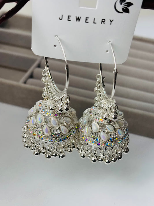 Divinera Noor Traditional Indian Jhumka Earrings