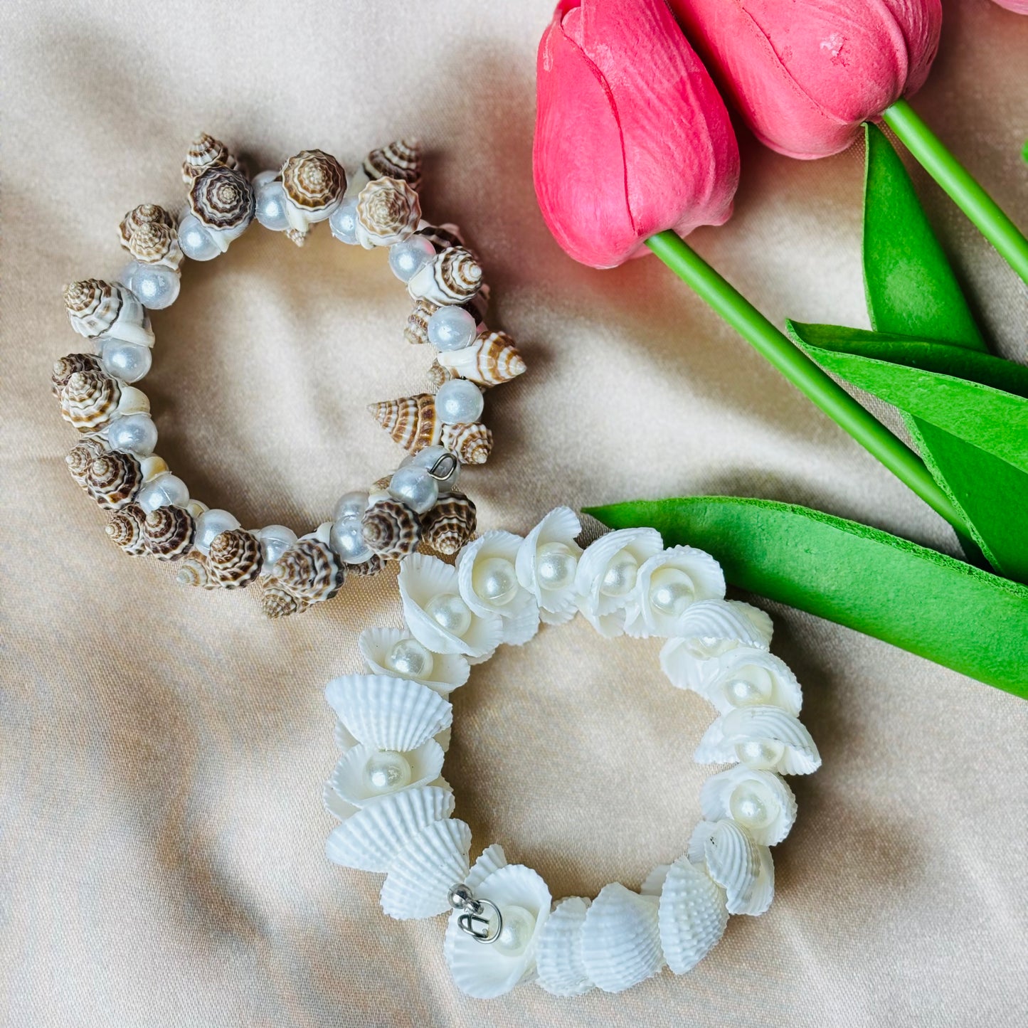 Combo of 2 Boho Seashell Bracelet
