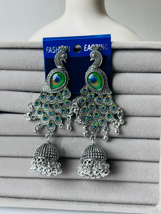 Divinera Meher Ethnic Jhumka Earrings