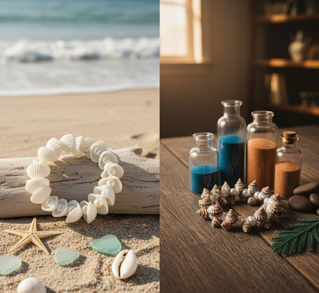 Combo of 2 Boho Seashell Bracelet