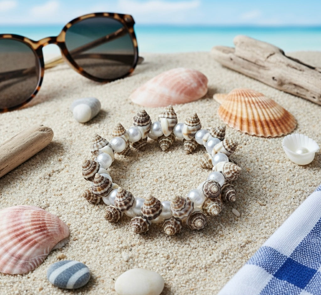 Combo of 2 Boho Seashell Bracelet