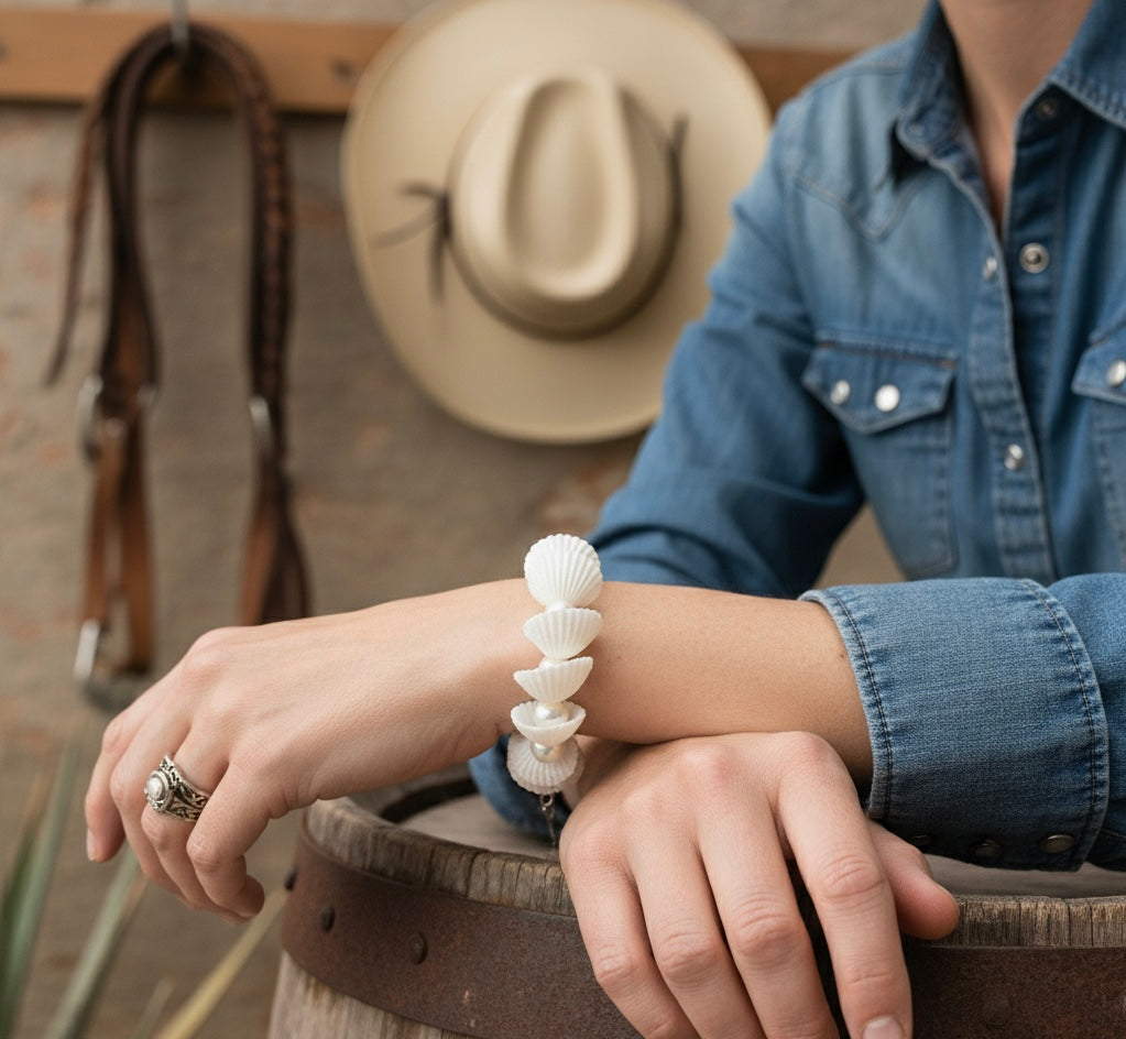Combo of 2 Boho Seashell Bracelet