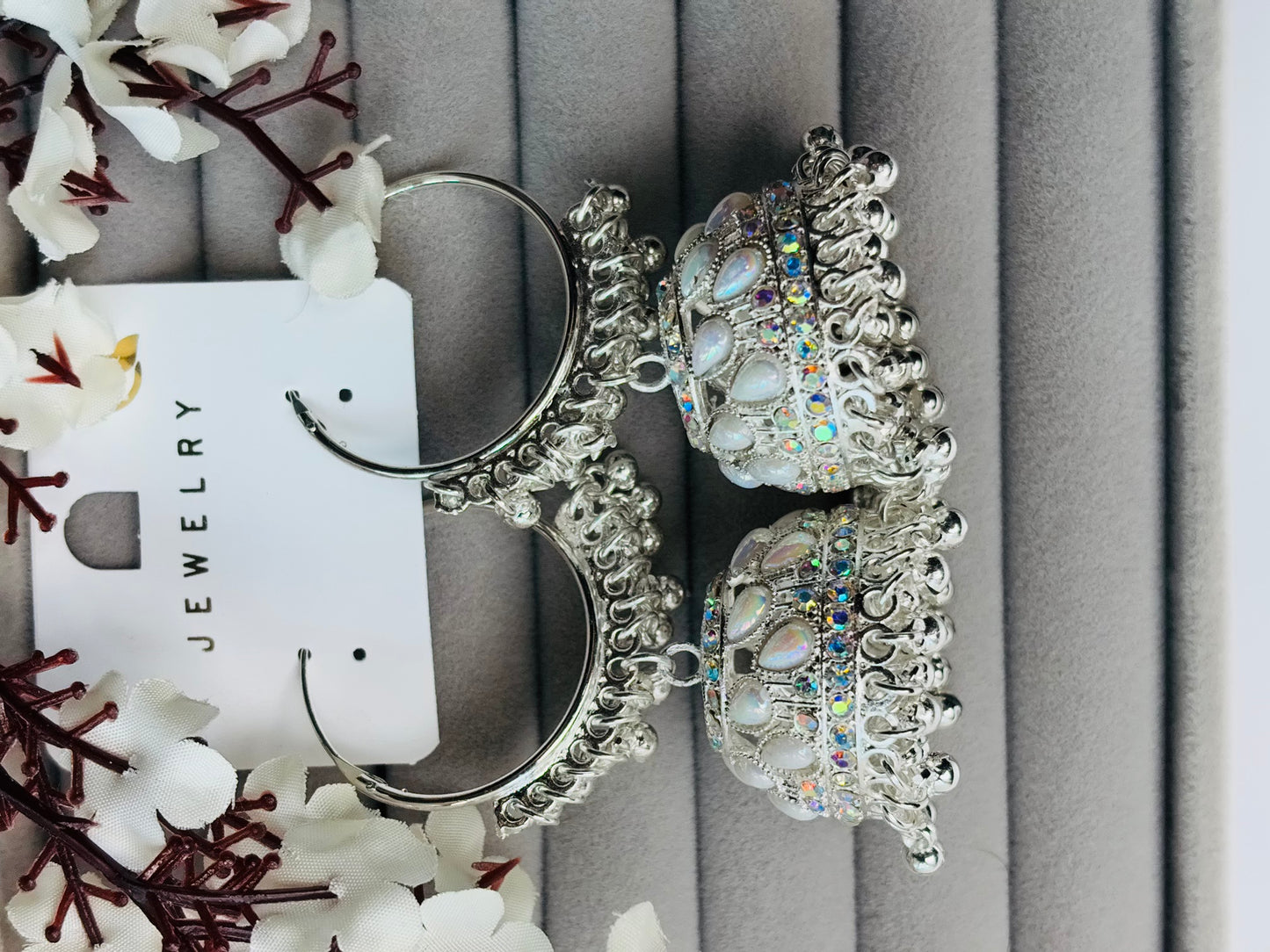 Divinera Noor Traditional Indian Jhumka Earrings