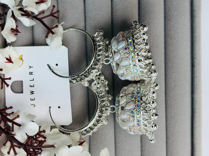 Divinera Noor Traditional Indian Jhumka Earrings