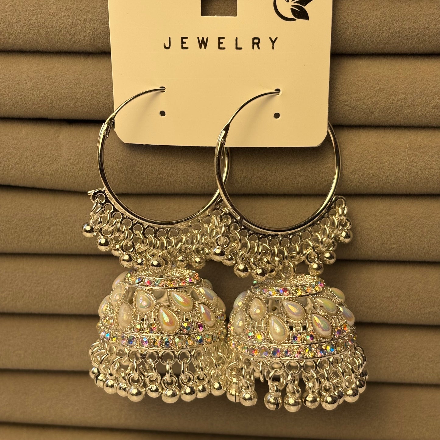 Divinera Noor Traditional Indian Jhumka Earrings