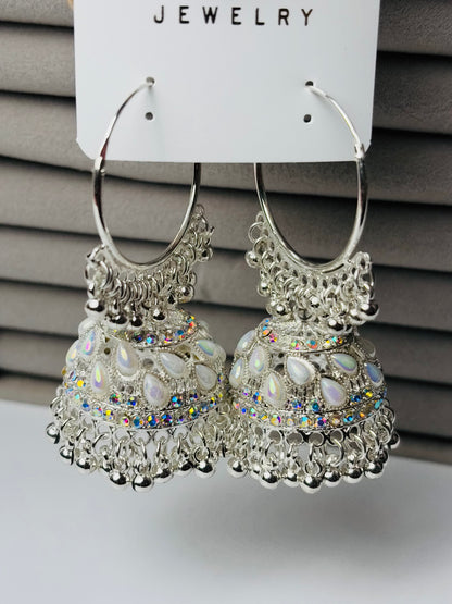 Divinera Noor Traditional Indian Jhumka Earrings